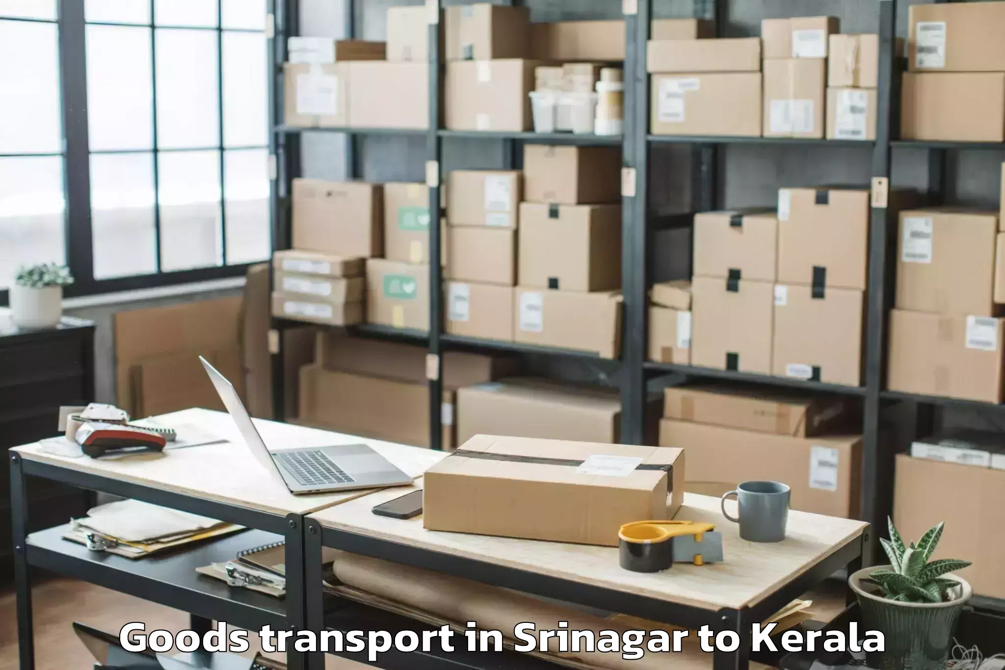 Reliable Srinagar to Ponnani Goods Transport